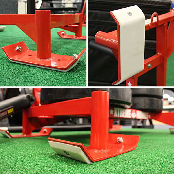 Professional Heavy-Duty Power Sled - Red Training Sled for Football, Strength & Conditioning Workouts | Perfect for Athletes, CrossFit & Gym Training