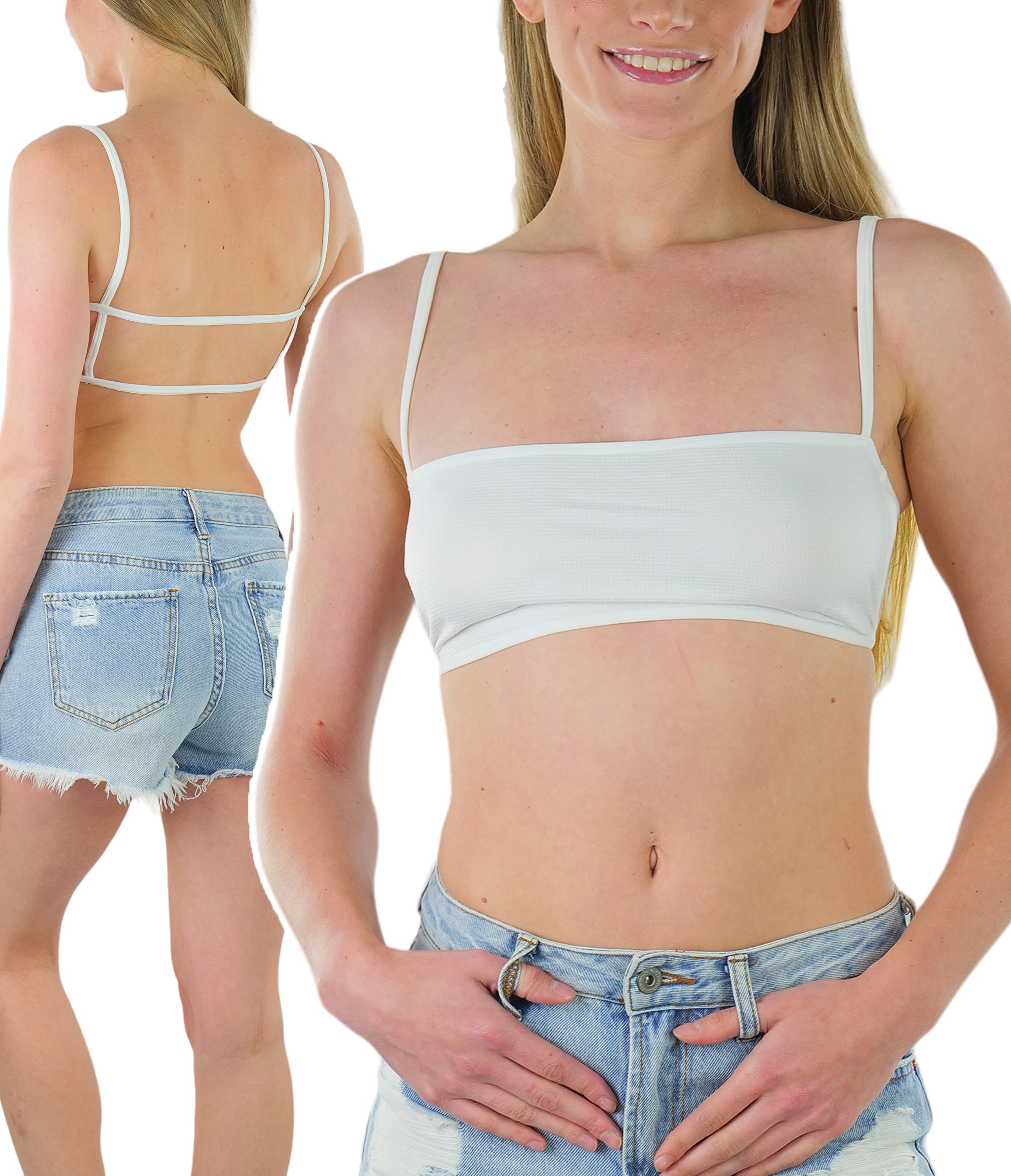 ToBeInStyle Women's Wireless Bralette - Lightweight Comfort Bra for Lounge, Sleep & Everyday Wear - Soft Seamless Bralette for Yoga, Travel & Relaxation