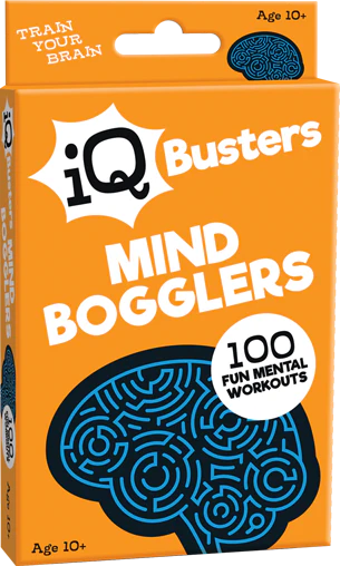 IQ Busters Mind Bogglers - Brain Teaser Puzzles for Adults & Kids - Fun Logic Games for Family Game Night, Parties & Classroom Activities
