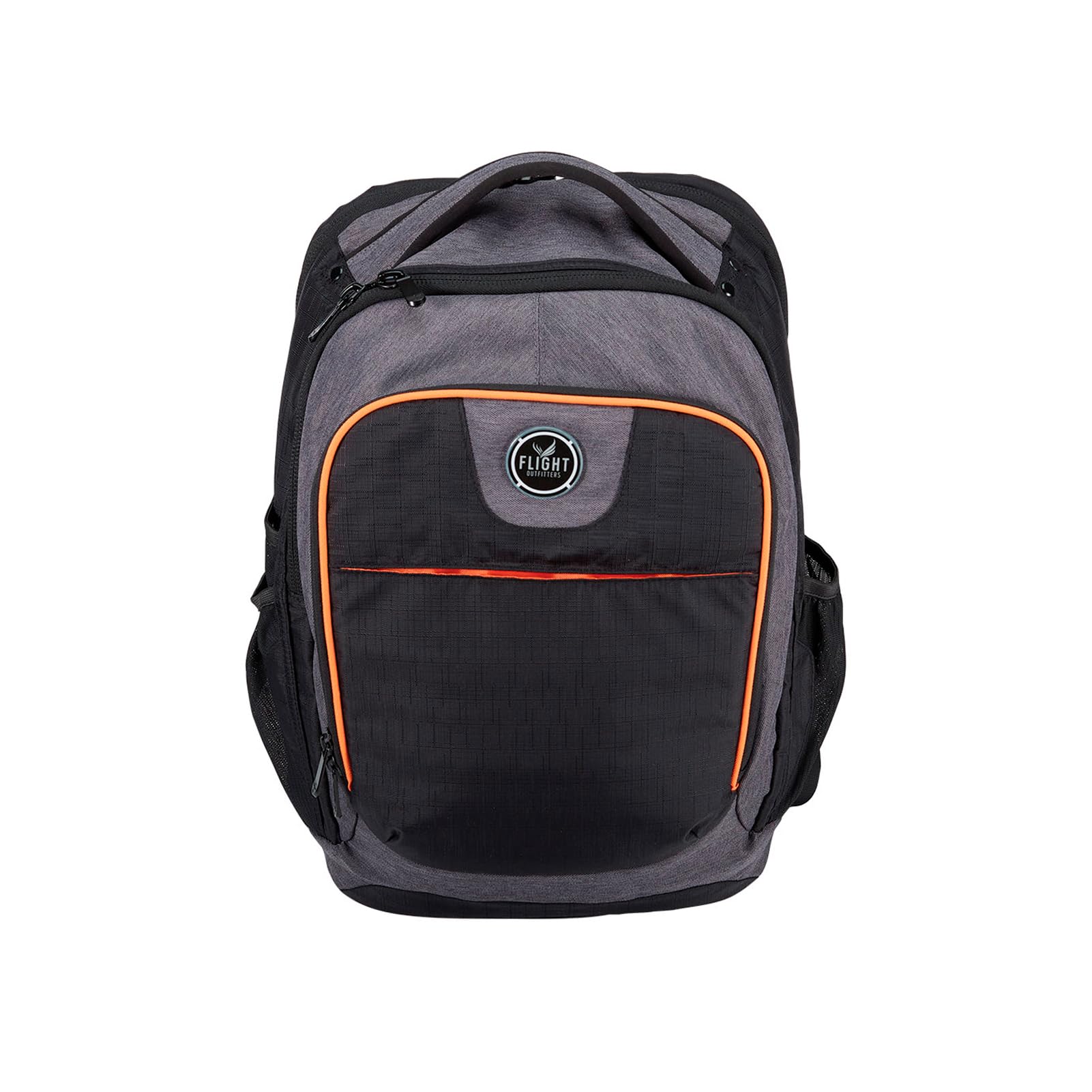 Flight Outfitters Aviator Spacious Durable Comfortable Padded Carry On Travel Backpack with Multiple Pockets for Men & Women, Black/Gray - Perfect for Air Travel, Business Trips & Outdoor Adventures