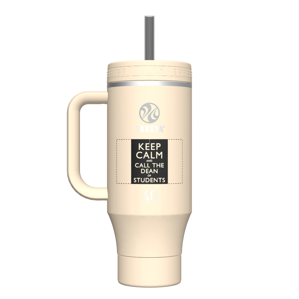40 oz Customized Straw Tumbler with Handle - Insulated Stainless Steel Water Bottle for Gym, Travel & Outdoor Activities