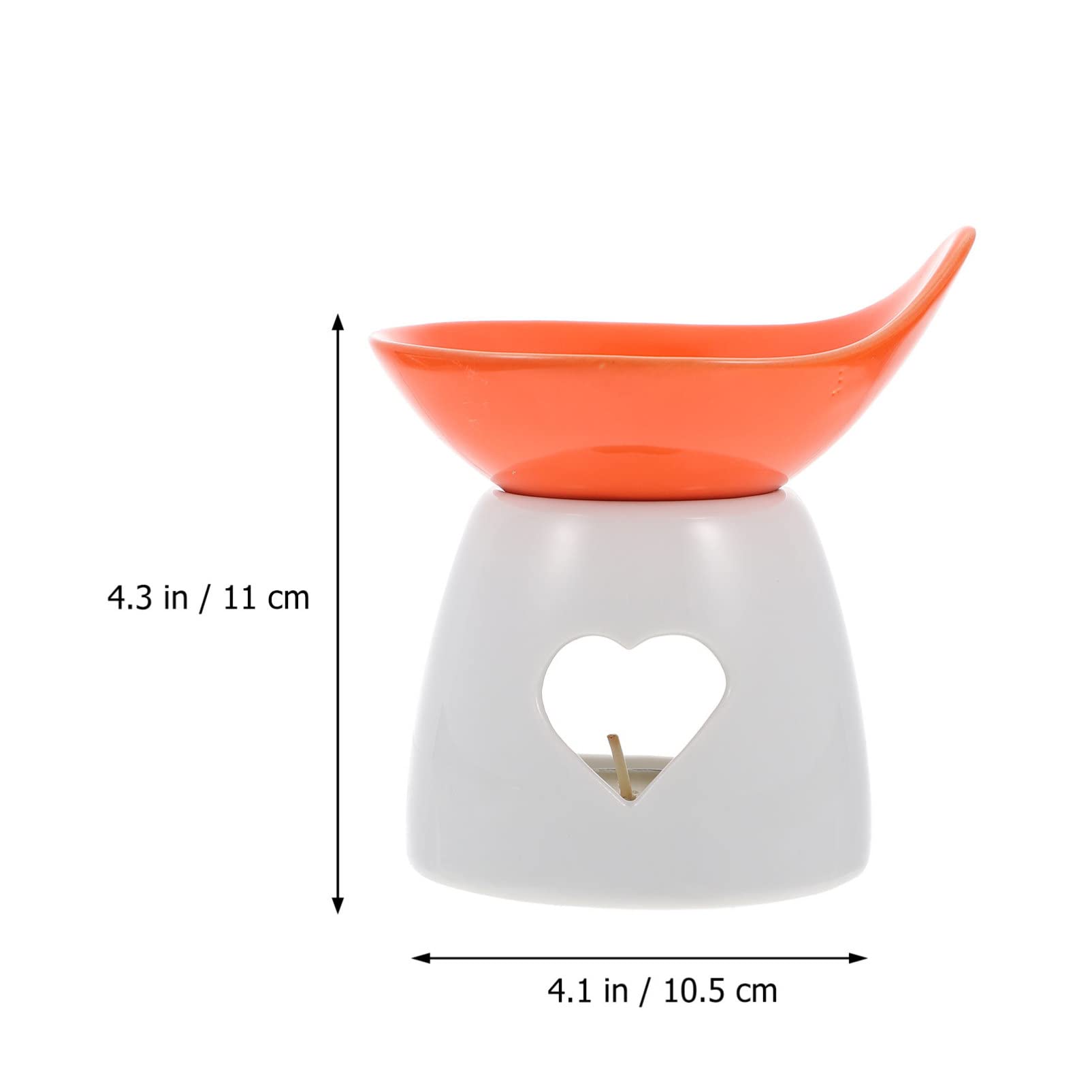 Premium Chocolate Fondue Set - Heart-Shaped Ceramic Melting Pot with Candle Warmer for Candy, Caramel & Ice Cream | Valentine's Day, Date Night & Party Dessert Maker