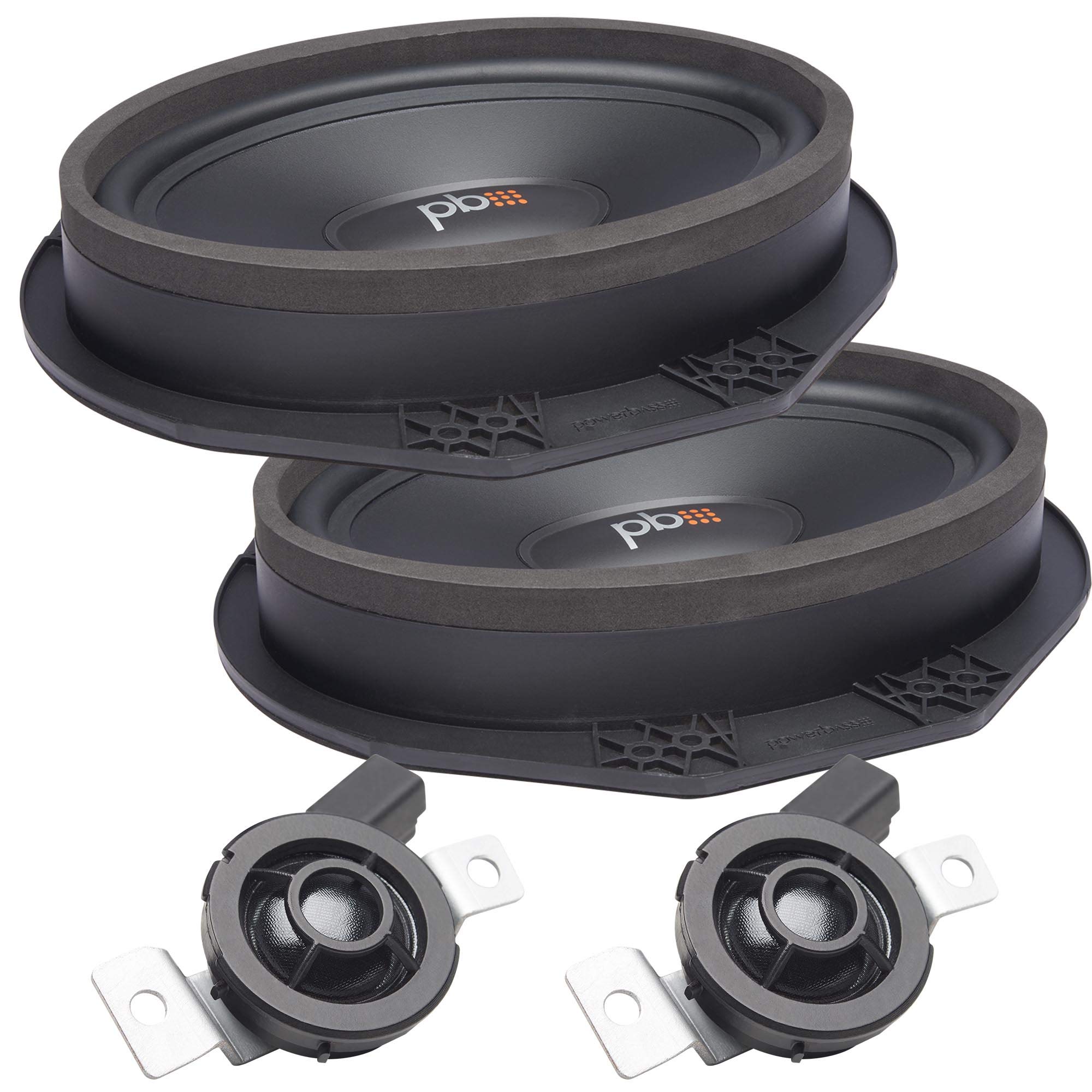 PowerBass OE69C-FD 6x9 Inch Ford OEM Replacement Car Speakers - High Performance Component Speaker Kit (Pair) - Perfect for Ford Vehicle Audio Upgrades & Enhanced Sound Quality
