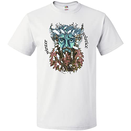Inktastic Green Man Winter Solstice T-Shirt for Men & Women - Eco-Friendly Cotton Graphic Tee - Pagan & Nature Lover Apparel for Yule Celebrations & Festivals