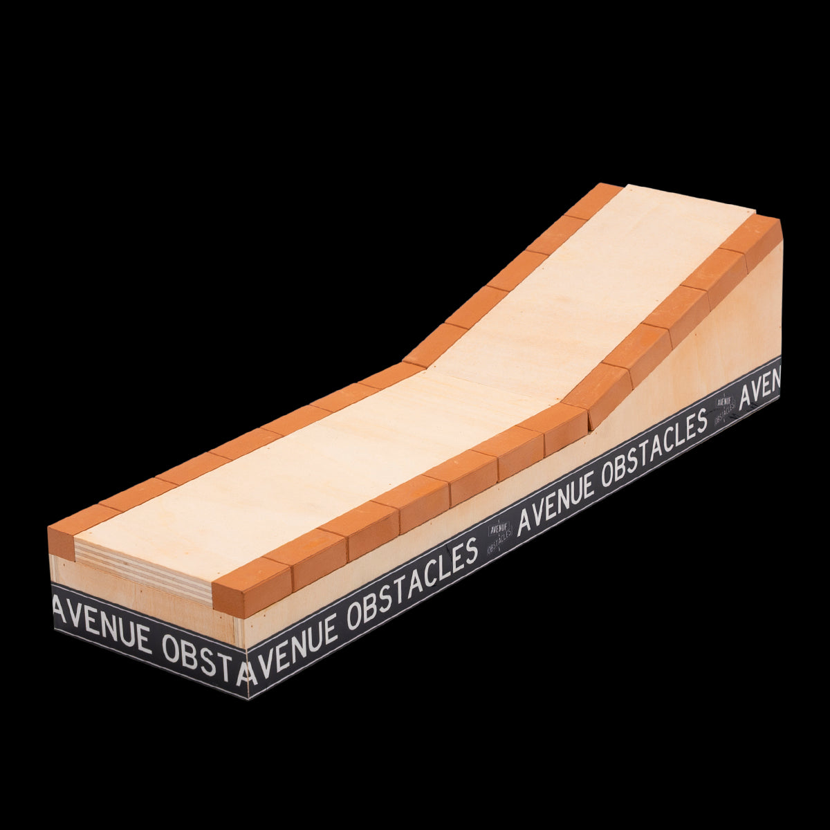 Avenue Fingerboard Ramp - Bricked Up Ledge for Skateboard Tricks | Perfect for Finger Skateboarding & Mini Ramp Practice at Home or Office