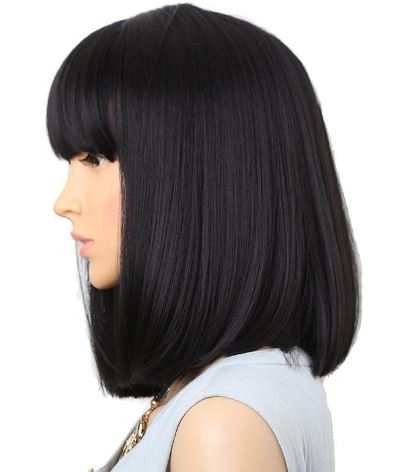 NIX&NOX Simple Wig with Sanitized Stretch Cap - Lightweight Feather Hairpiece for Daily Wear & Cosplay | Perfect for Halloween, Parties & Costume Events