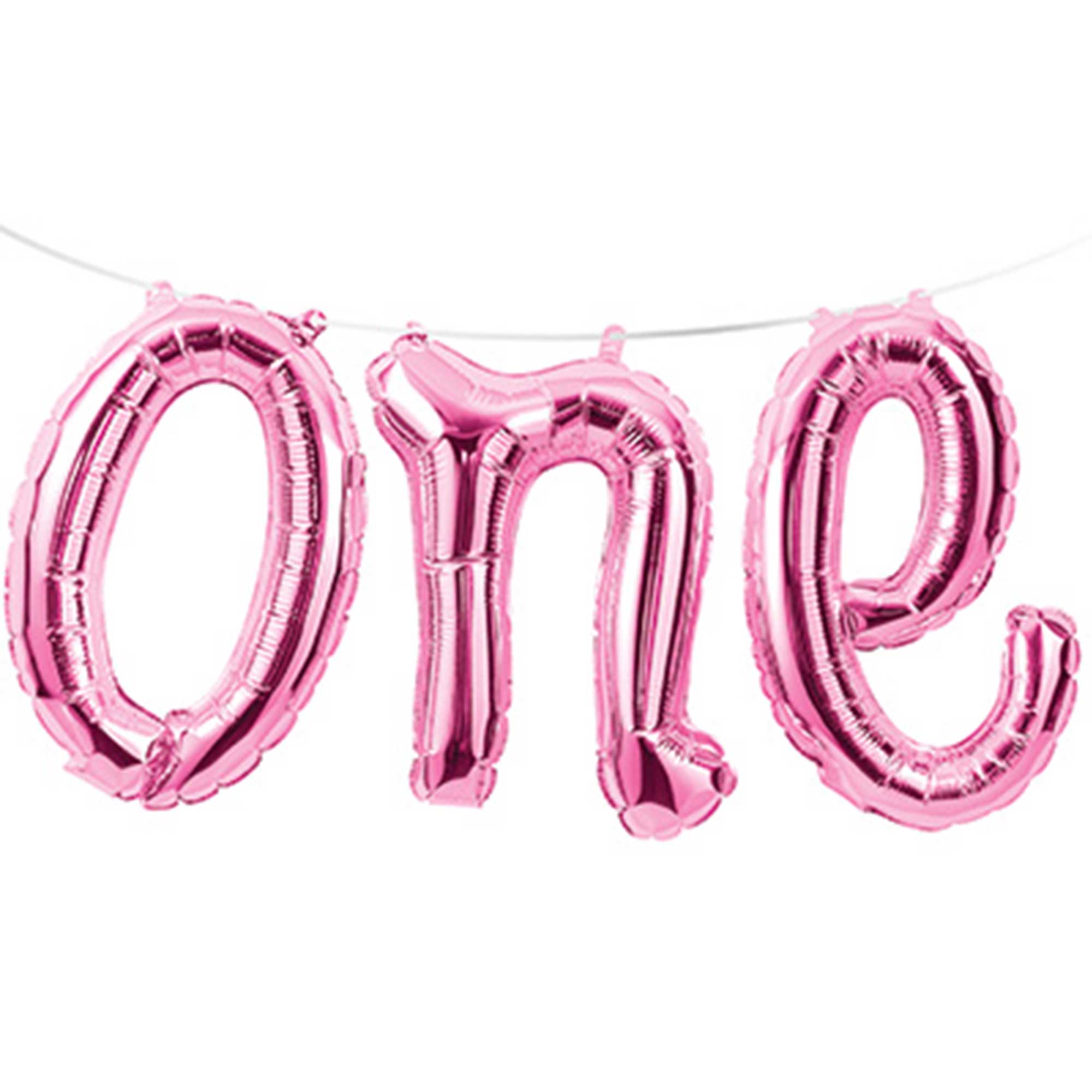 1st Birthday Pink Balloon Hanging Kit - 1.5m Long for Baby Girl's First Birthday Party Decorations | Perfect for Baby Showers, Birthday Celebrations & Photo Backdrops