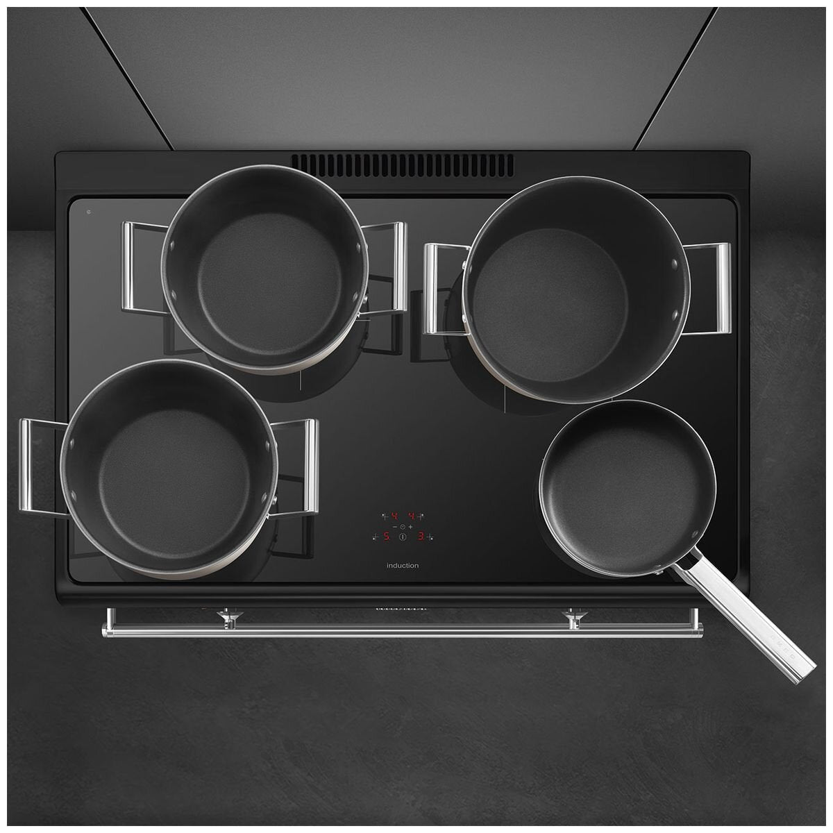 Smeg 90cm Black Induction Upright Oven and Stove Combo CX91IMBL - Premium Kitchen Appliance for Modern Homes, Perfect for Baking, Roasting & Cooking Family Meals