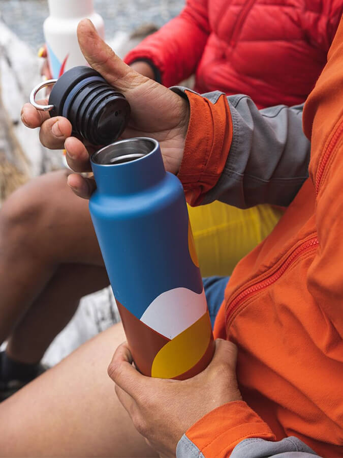Klean Kanteen 20oz Vacuum Insulated Stainless Steel Water Bottle with Loop Cap | Leakproof & BPA-Free | Perfect for Hiking, Gym & Everyday Use