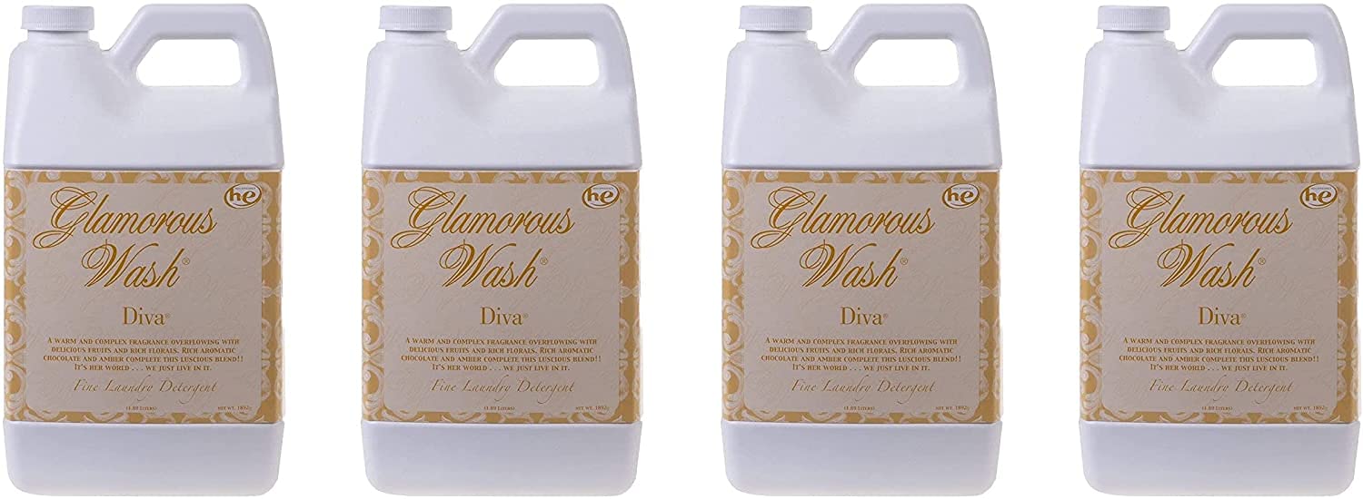 Tyler Glamorous Wash - Diva 64oz / 1892g (Pack of 4) | Premium Shampoo for Color-Treated & Damaged Hair | Salon-Quality Hair Care at Home | Perfect for Daily Use & Deep Conditioning Treatments