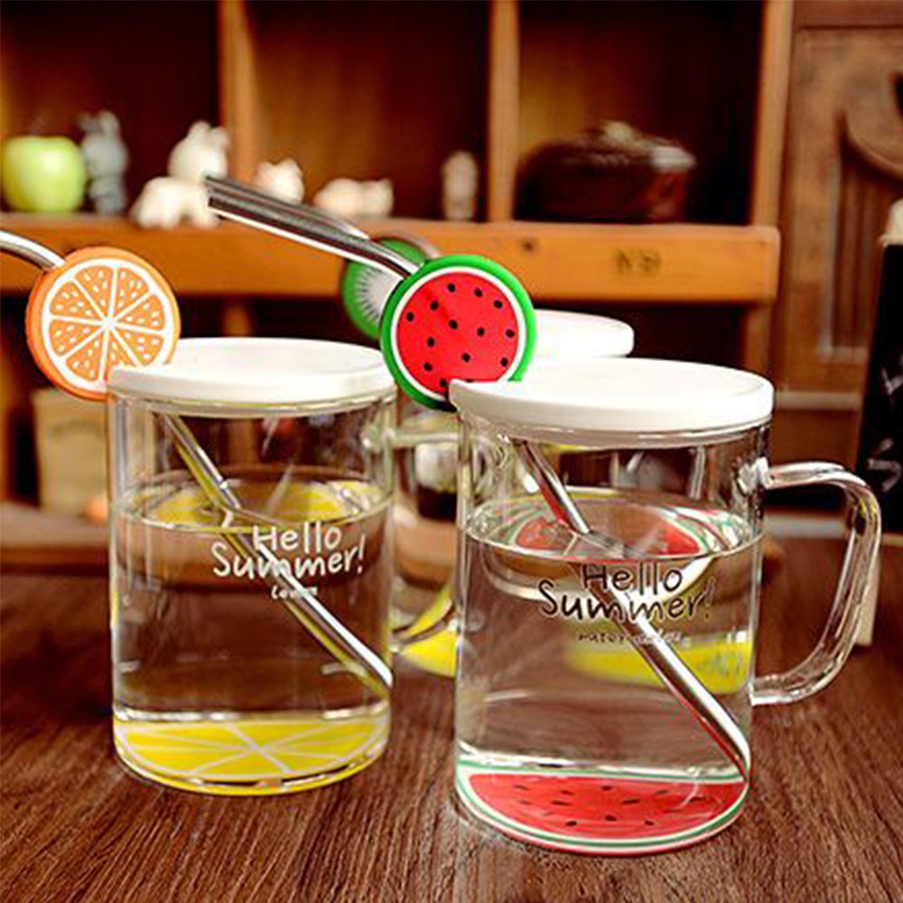 25-Piece Stainless Steel Straws Set - 8.5