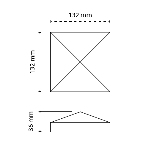 PVC Slimline Cap 127 x 127mm - 7 Year Warranty | Durable Waterproof Cover for Outdoor Electrical Boxes & Utility Enclosures