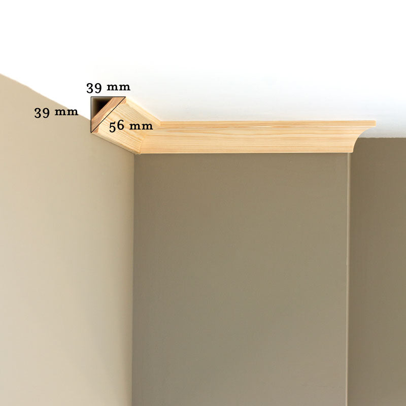 Solid Wood Hanging Shelf - Natural Pine Wall Mounted Shelf for Home Decor, Kitchen Storage, Bathroom Organization & Living Room Display