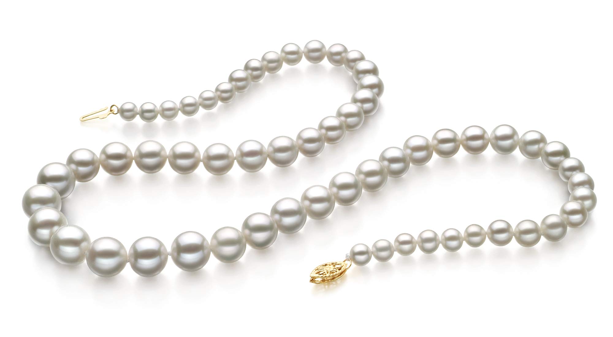 AAA Quality 4-10mm White Freshwater Cultured Pearl Necklace for Women - Gold Filled Elegant Jewelry Gift for Wedding, Anniversary & Special Occasions