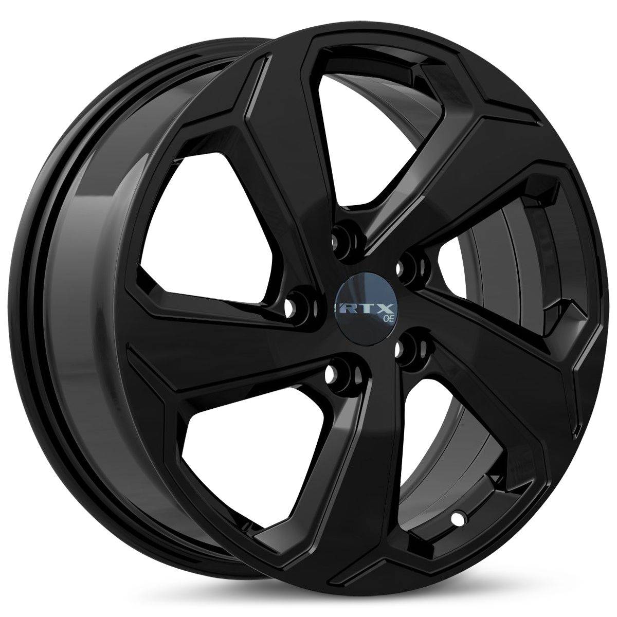 RTX® Alloy Wheels TY 05 - Gloss Black 19x7.5 5x114.3 ET35 CB60.1 OE Style Replacement Rims for Cars & SUVs - Perfect for Performance Upgrades & Custom Looks