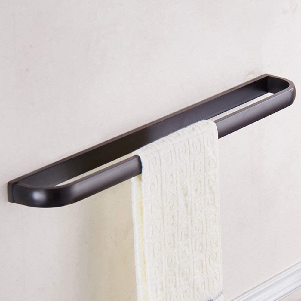 WINCASE 24 Inch Bronze Oil Rubbed Towel Bar & Toilet Paper Holder - Wall Mounted Bathroom Towel Rack with Screw Installation - Perfect for Modern Bathrooms, Powder Rooms & Spa Style Decor
