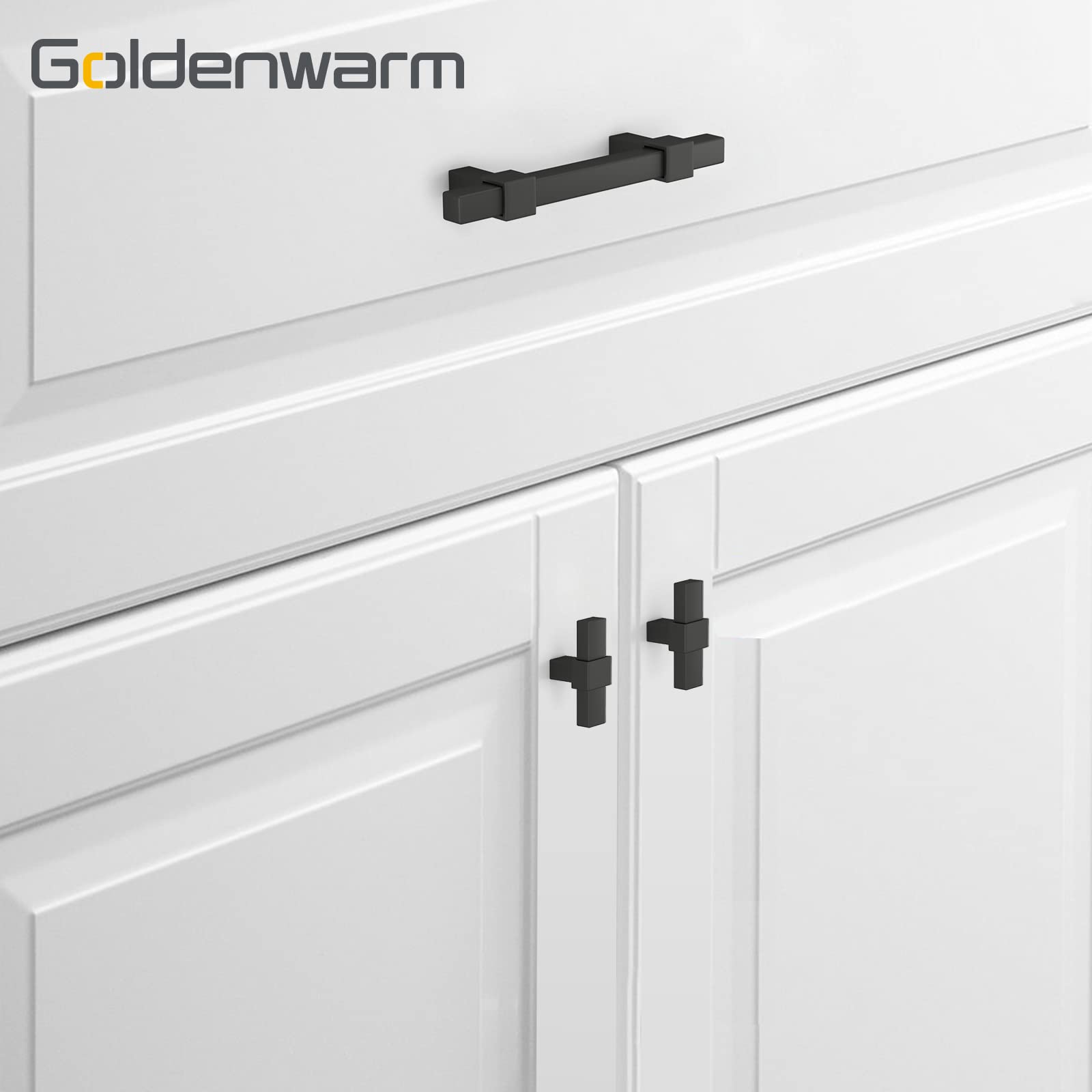 10 Pack Matte Black Cabinet Knobs - Round Zinc Alloy Drawer Pulls for Kitchen, Bathroom & Bedroom Cabinets - Durable & Stylish Hardware for Home Renovation & Furniture Upgrade