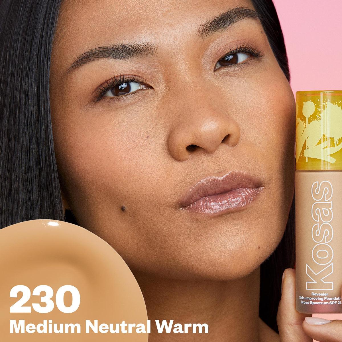 Revealer Skin Improving Foundation SPF 25 - Lightweight Liquid Makeup with Hydrating Formula for Flawless Coverage | Perfect for Daily Wear & Special Occasions