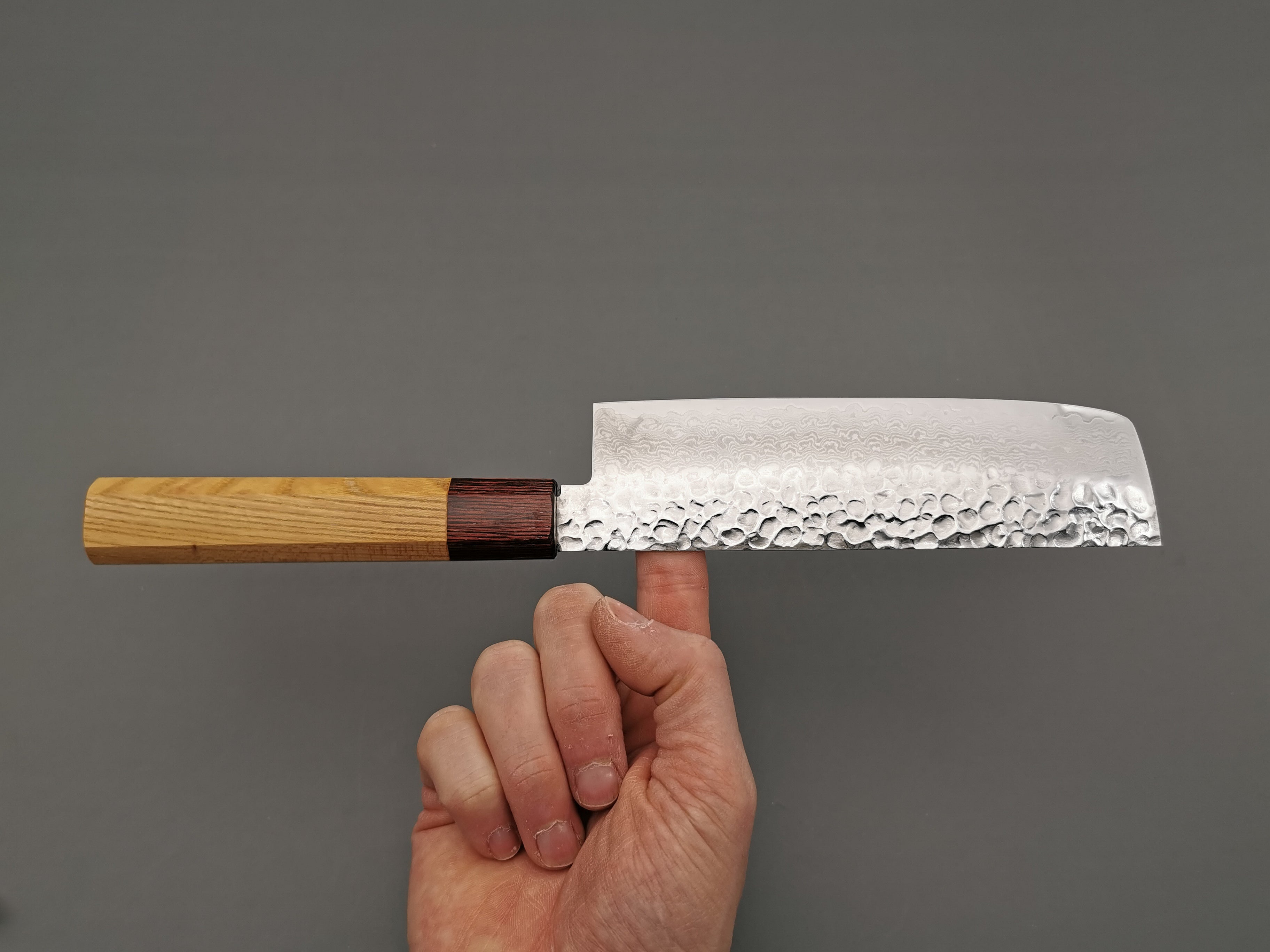 Premium Sakai Takayuki 33-Layer Damascus Nakiri Knife - Japanese Vegetable & Herb Chopping Knife for Professional Chefs & Home Cooking