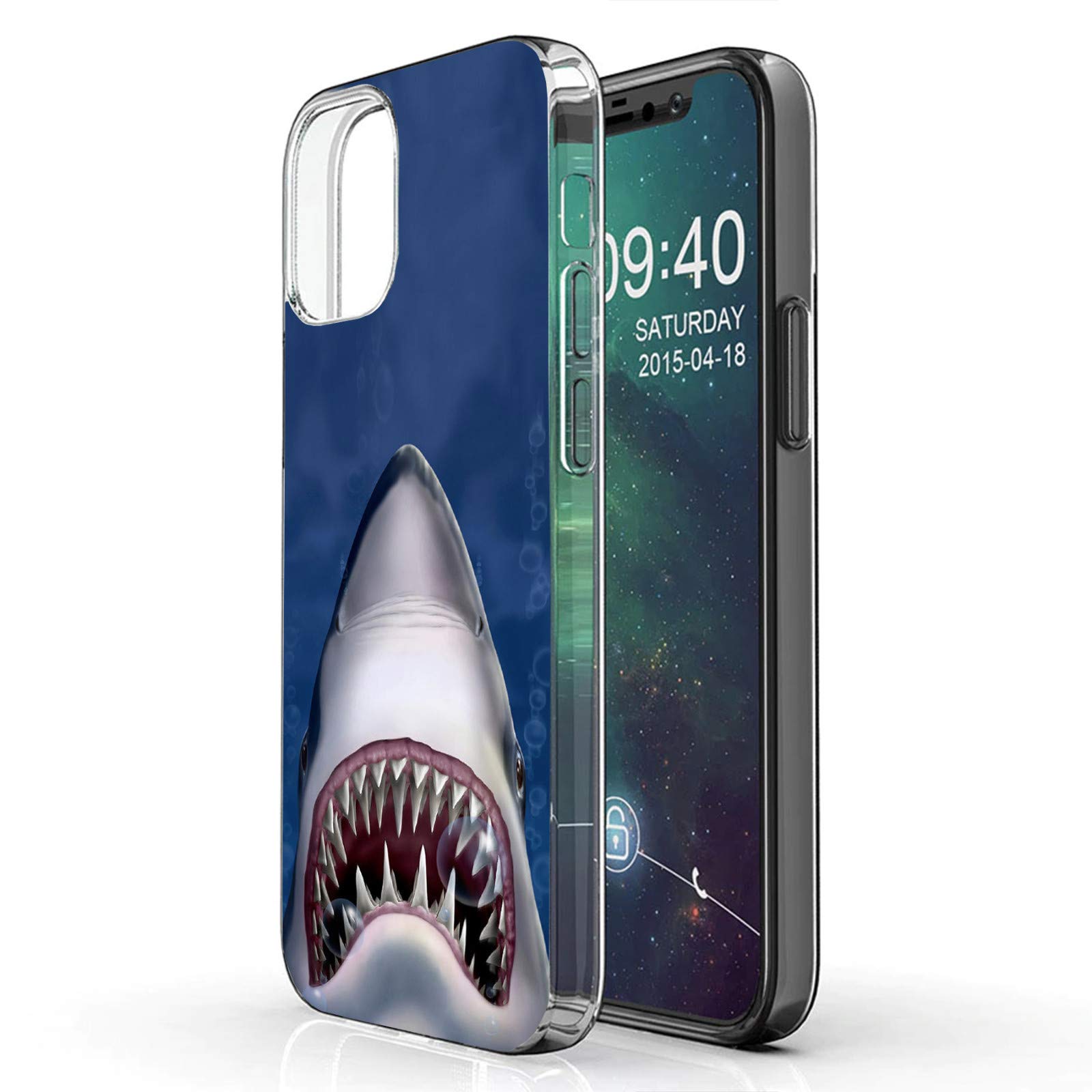 Slim Protective Case for Apple iPhone 12 Pro Max & iPhone 12 Max - Shockproof TPU Cover with Total Guard Flex Technology | Shark Design | Perfect for Everyday Use, Travel & Outdoor Activities