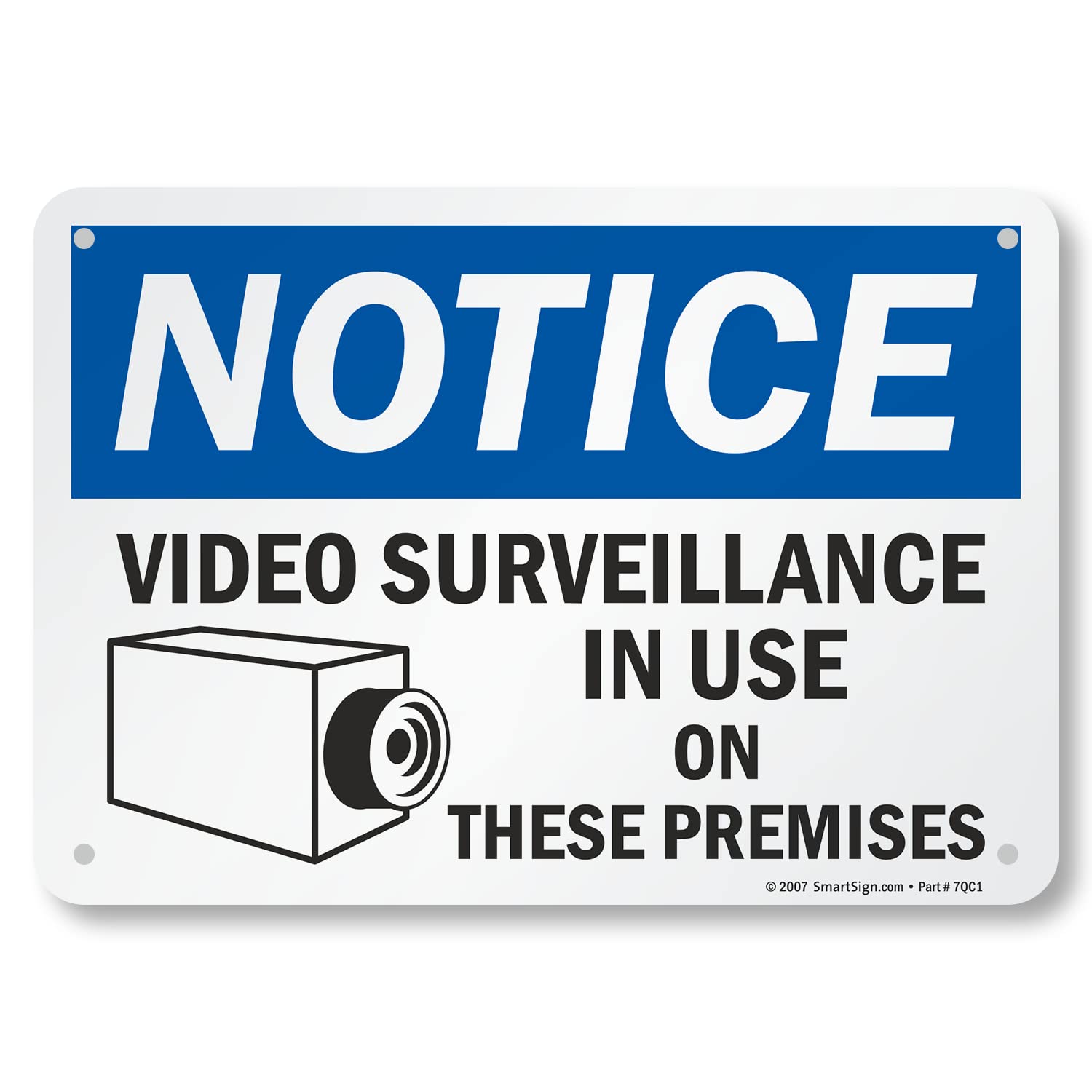 SmartSign 'Video Surveillance in Use' Notice Sign - 7