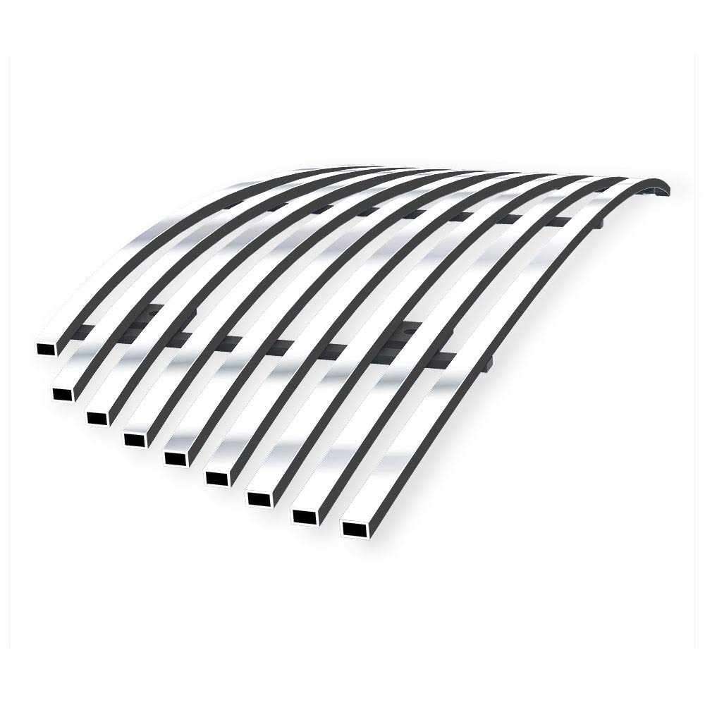 APS Compatible with Mazda RX-8 2004-2008 Main Upper Stainless Steel SS Chrome Billet Front Grill Grille Insert M66281A - Upgrade Your Car's Style for Street Racing & Car Shows