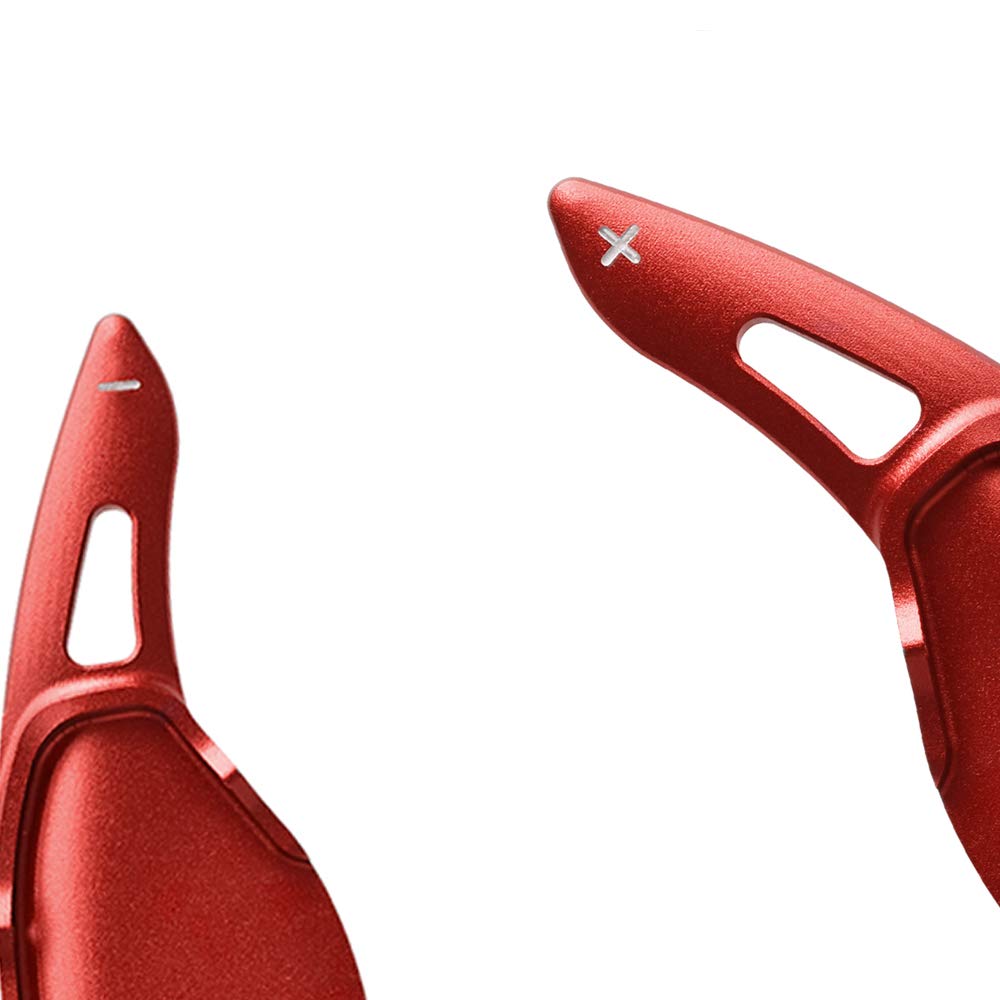 SANRILY Metal Steering Wheel Paddle Shifter Extensions for 2019-2023 Nissan Altima - Red Interior Decoration Accessories | Enhance Driving Experience & Sporty Look