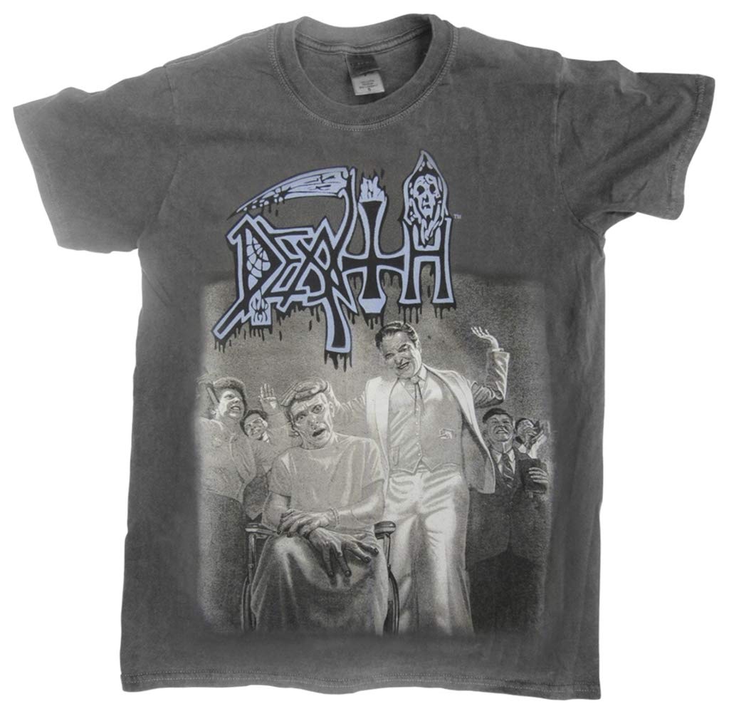 Vintage Wash Death 'Spiritual Healing' T-Shirt by Ultrakult Clothing | Gothic Band Tee for Concerts & Alternative Fashion