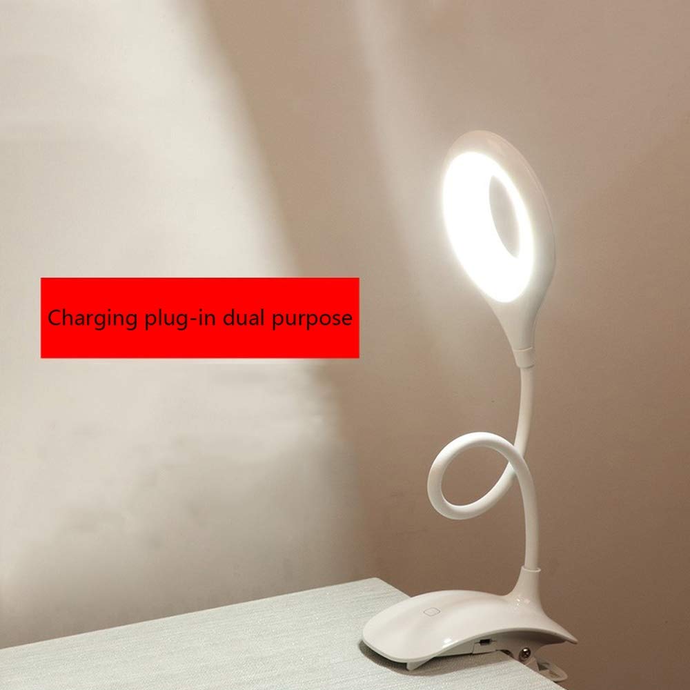 Modern LED Eye Protection Desk Lamp - Rechargeable Portable Reading Light with 360° Rotation & Touch Dimming for Students, Office, Bedroom - Perfect for Study, Work & Night Reading