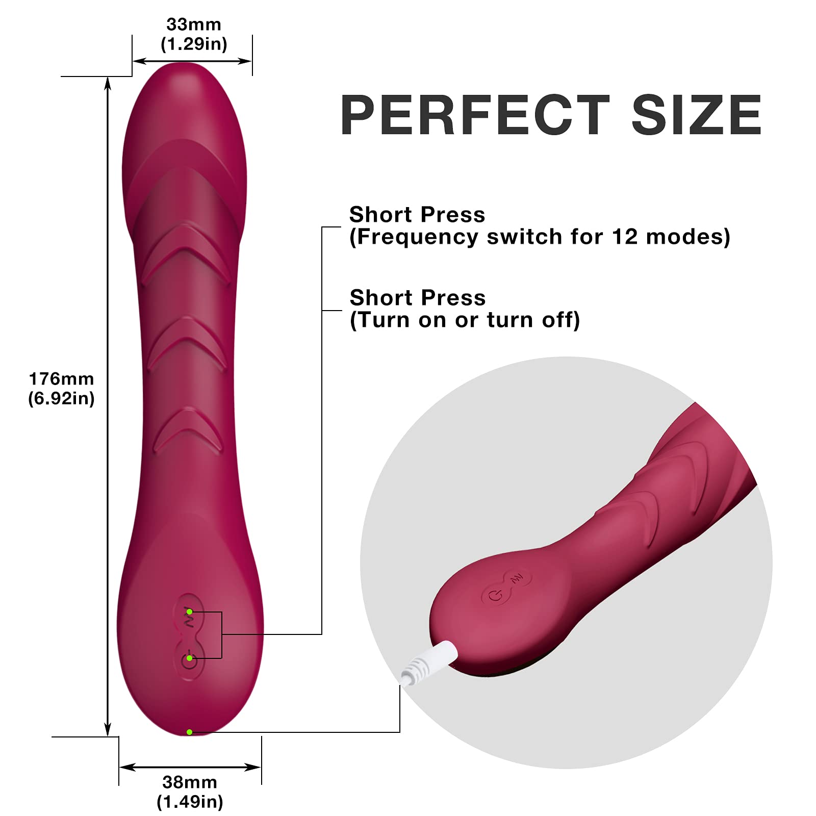G-Spot Vibrator for Women - Powerful Clitoral & Anal Stimulator - Adult Sex Toy for Solo Play & Couples - Perfect Gift for Her - MELO - Enhance Intimacy & Pleasure in the Bedroom