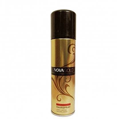 AIR BEAUTY Nova Gold System Professional Hair Spray - Super Firm Hold Hairspray for All Hair Types (200ml) | Long-Lasting Styling for Weddings, Parties & Everyday Use