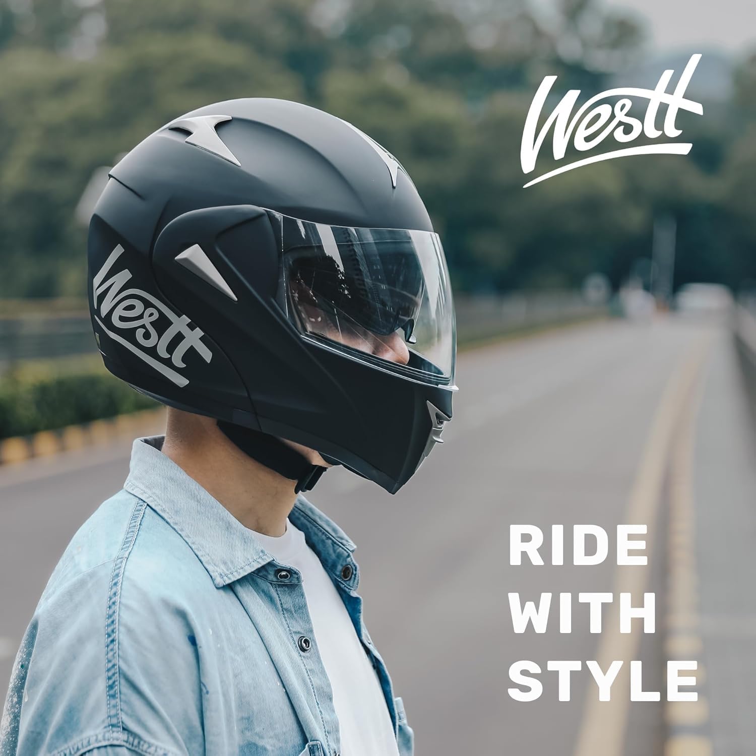 Modular Motorcycle Helmet DOT Approved - Dual Visor Full Face for Men & Women - Riding & ATV Safety