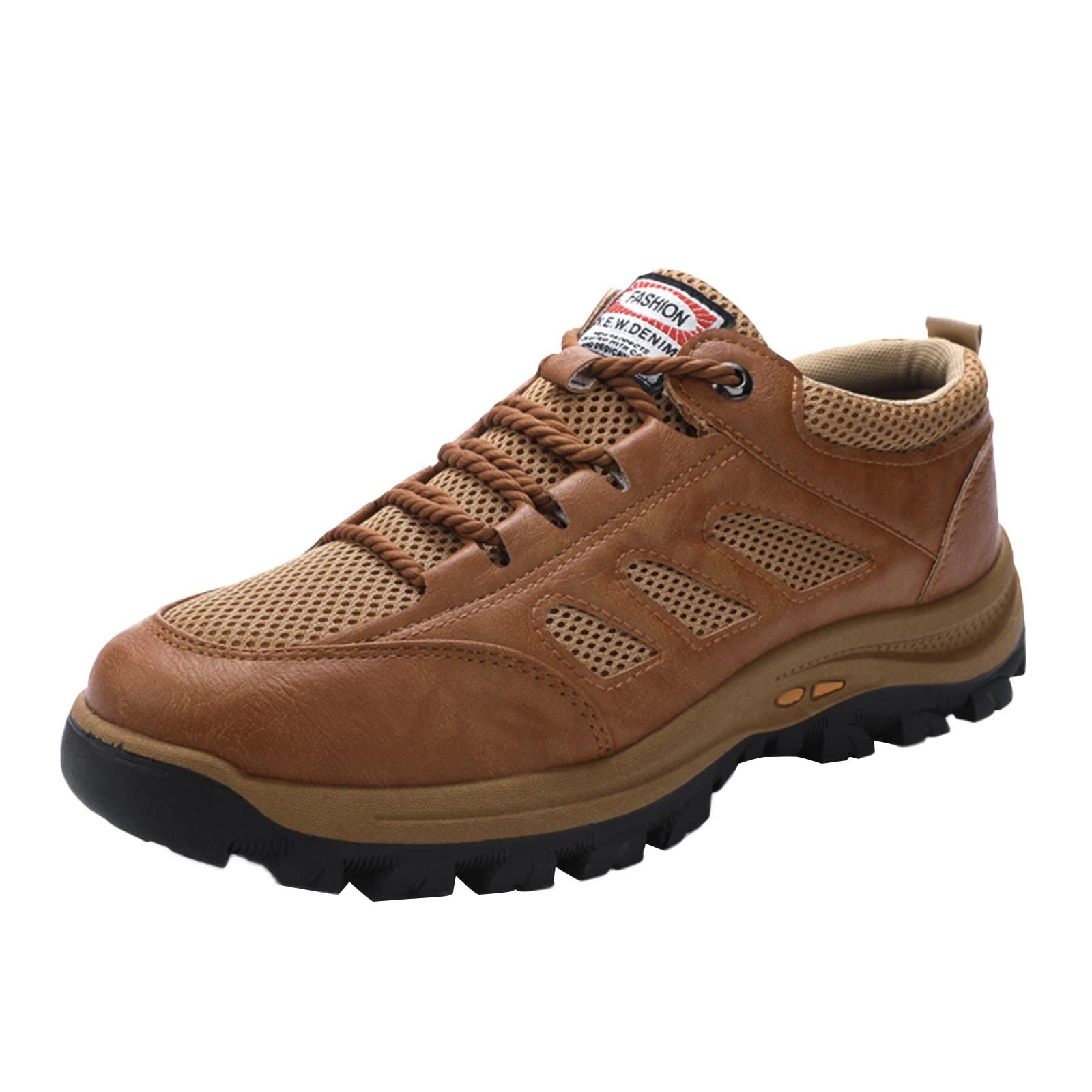 **Men's Breathable Mesh Business Casual Sneakers - Lightweight Hollow Out Lace Up Running Shoes for Summer, Office & Outdoor Activities**