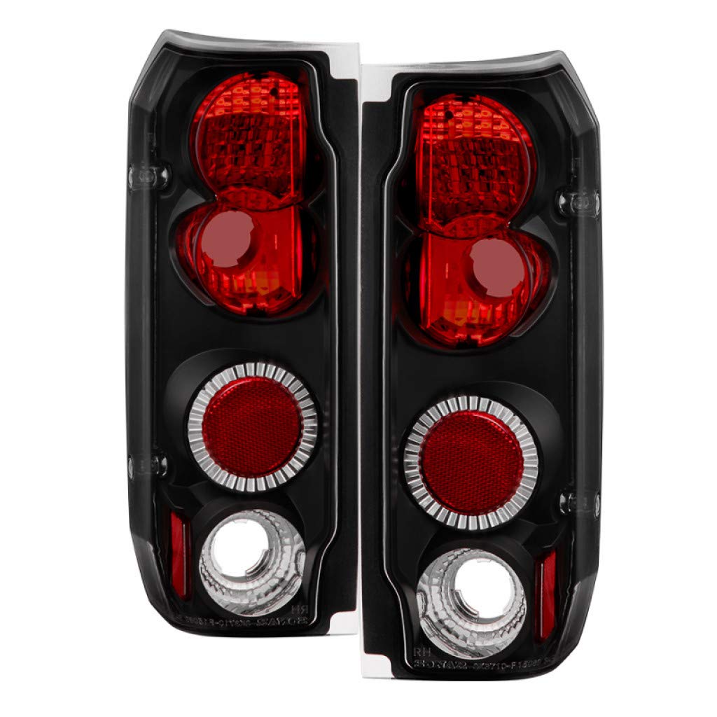 Spyder Euro Style Black Tail Lights Pair for Ford F-150 1987-1996 | Model 5003300 | Upgrade Your Truck's Rear Lighting for Night Driving & Enhanced Style
