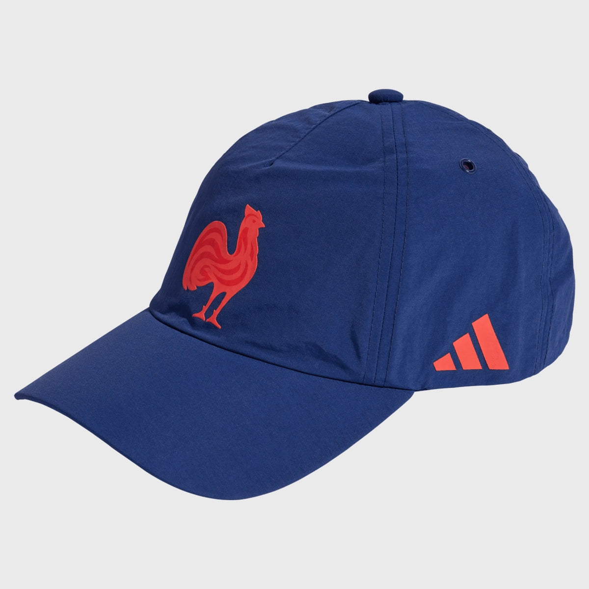 Adidas France Rugby Tech Baseball Cap for Men & Women - Dark Blue Adjustable Snapback Hat - Perfect for Sports, Outdoor Activities & Casual Wear