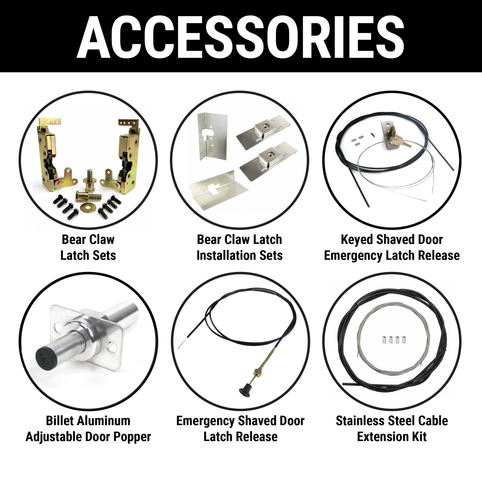 1901-1907 Oldsmobile Model F 35lb Remote Shaved Door Popper Kit with Keyless Entry Handle - Classic Car Door Popping System for Antique Vehicle Restoration & Custom Builds