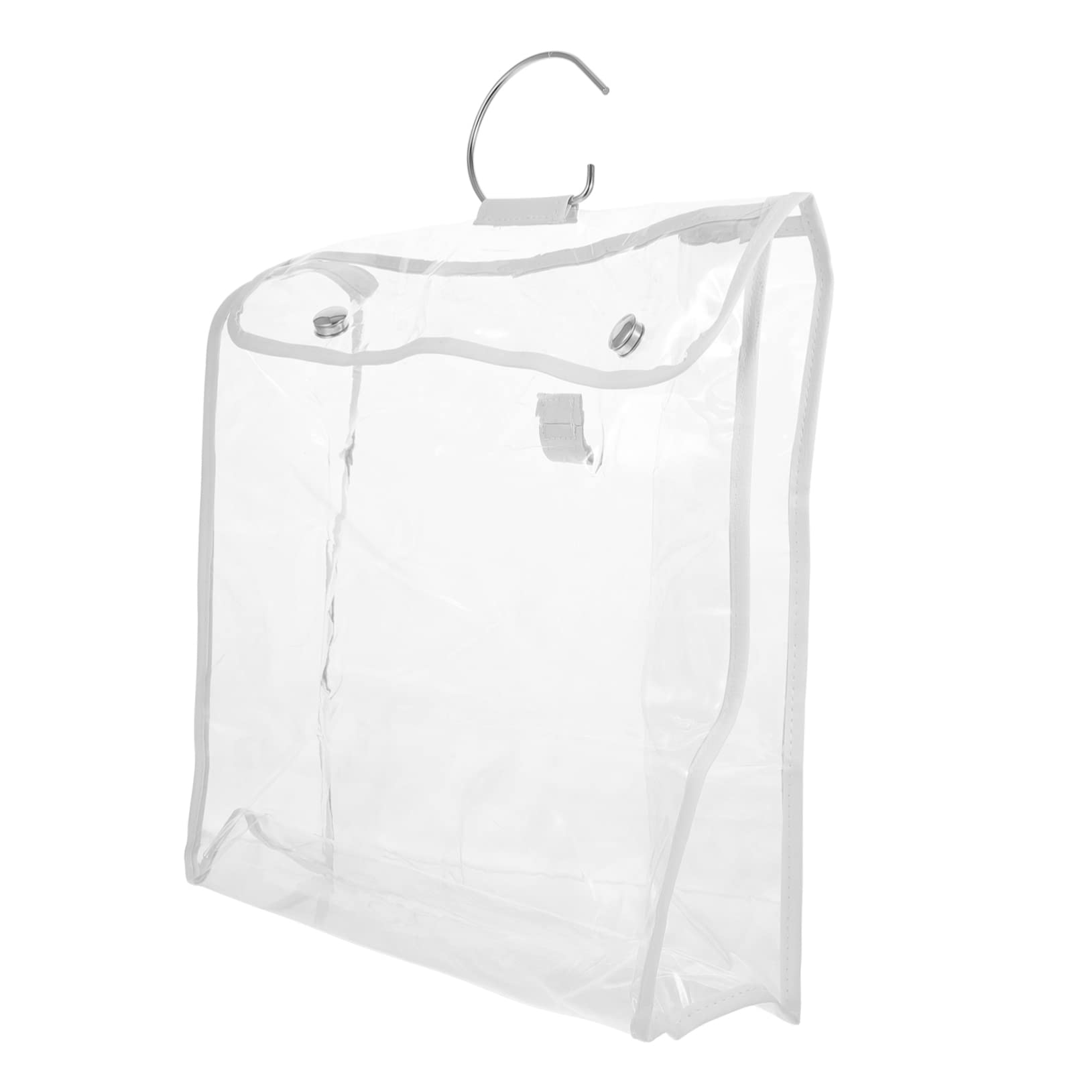 DOITOOL Clear Handbag Organizer & Purse Storage Bag - Hanging Wardrobe Hook Holder, Tote Protector & Clothing Storage Organizer for Travel, Home & Office Organization
