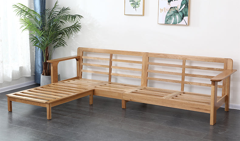 BENTLEY Nordic Modern Solid Wood Sofa - Elegant and Durable Living Room Furniture for Home Decor & Comfortable Seating