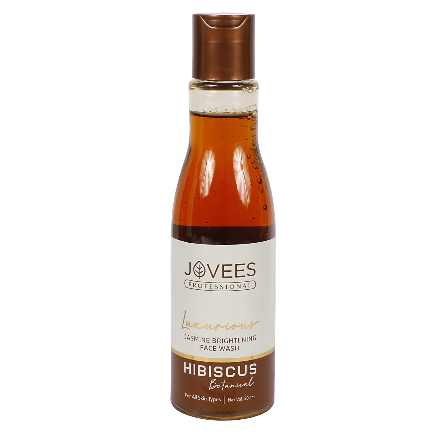 Jovees Herbal Luxurious Jasmine Brightening Face Wash with Jasmine Flower & Aloe Vera Extract - Brightens Skin, Removes Impurities & Improves Skin Texture - 200ml - Perfect for Daily Skincare Routine & Glowing Complexion