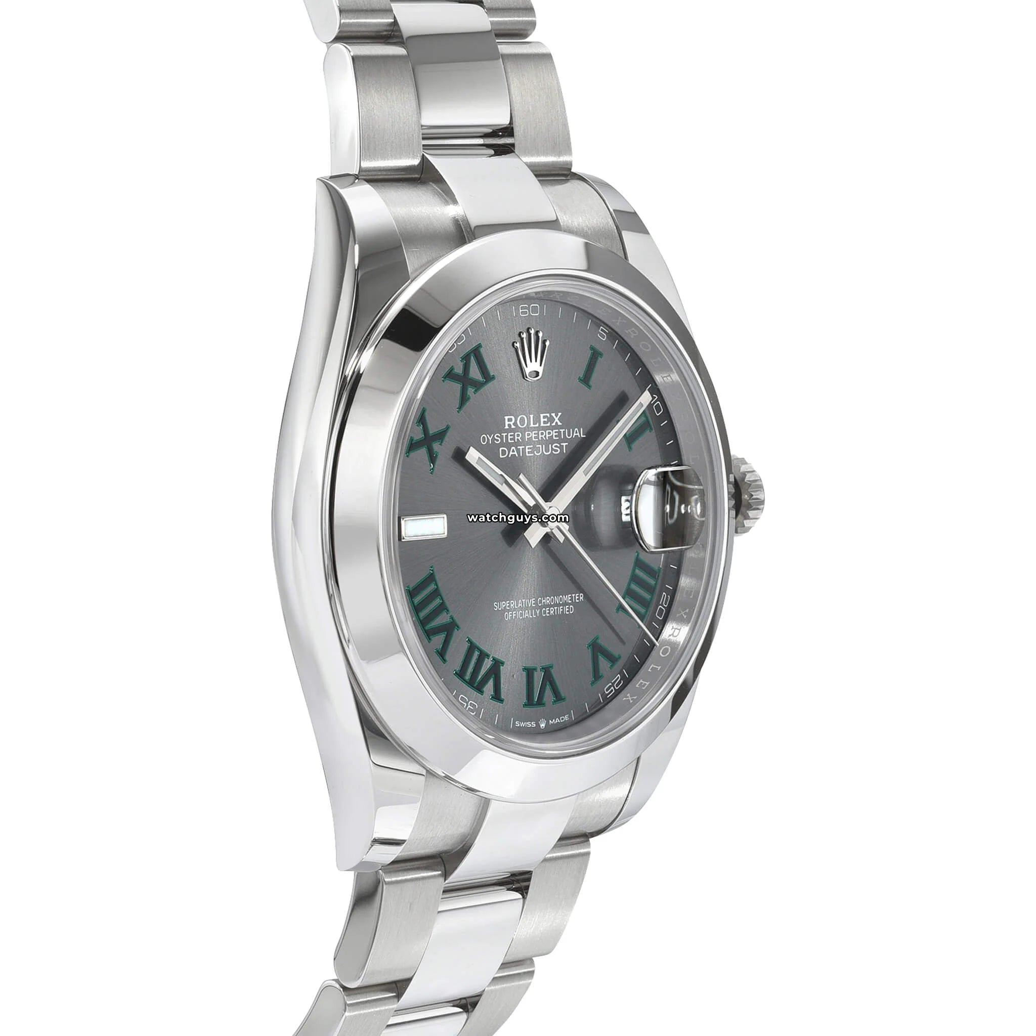 Rolex Datejust 126300 Wimbledon Stainless Steel Watch - Luxury Automatic Men's Timepiece for Business, Gifts & Special Occasions