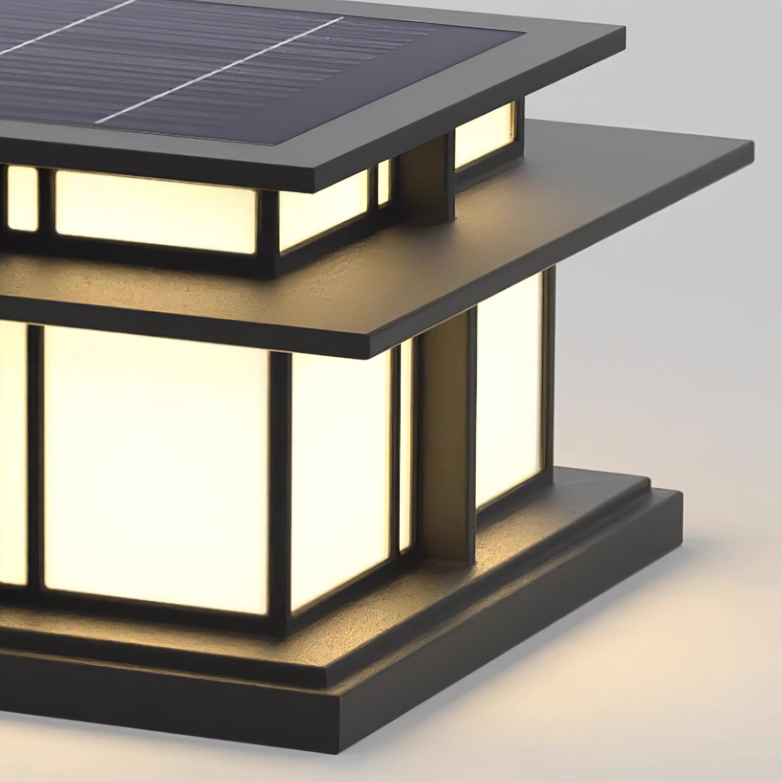 Boilyn Solar Powered Outdoor Pillar Lights - Waterproof Garden Pathway Lighting for Patio, Yard, and Driveway Decoration