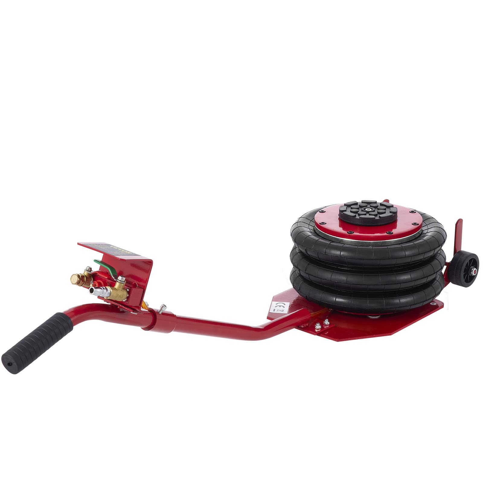 3T Red Air Jack Bag - Heavy Duty Pneumatic Car Jack for Vehicle Lifting - Perfect for Garage, Auto Repair & Emergency Roadside Assistance