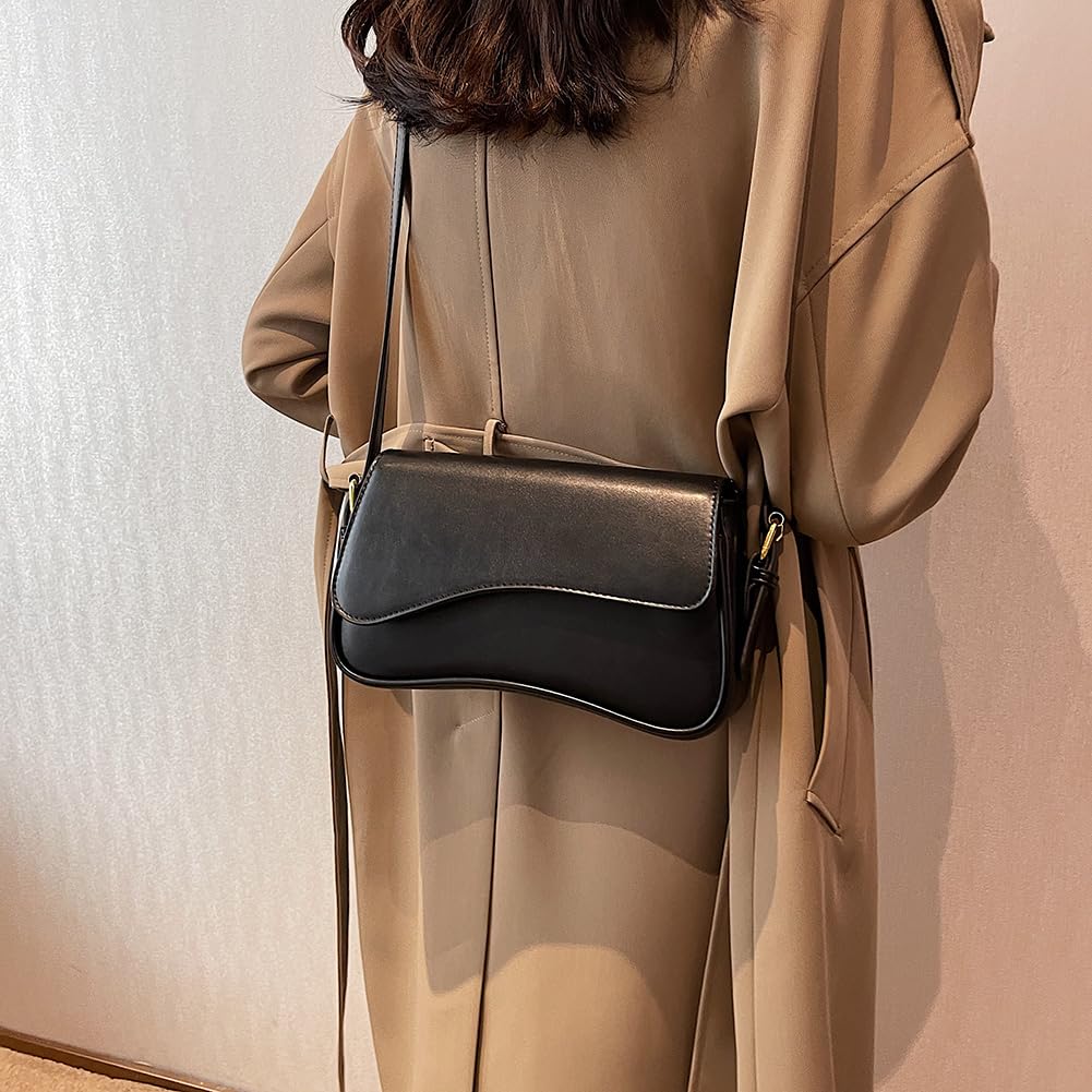 Stylish Women's PU Leather Satchel Tote Bag with Top Handle & Buckle Flap - Trendy Shoulder Bag for Work, Travel & Shopping - Perfect Hobo Bag for Daily Use & Office Commute