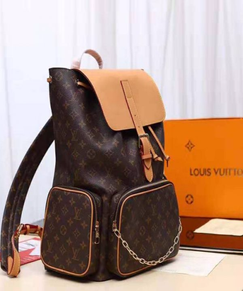 Authentic Louis Vuitton Trio Monogram Canvas Backpack - Stylish Luxury Travel & Everyday Use for Men & Women