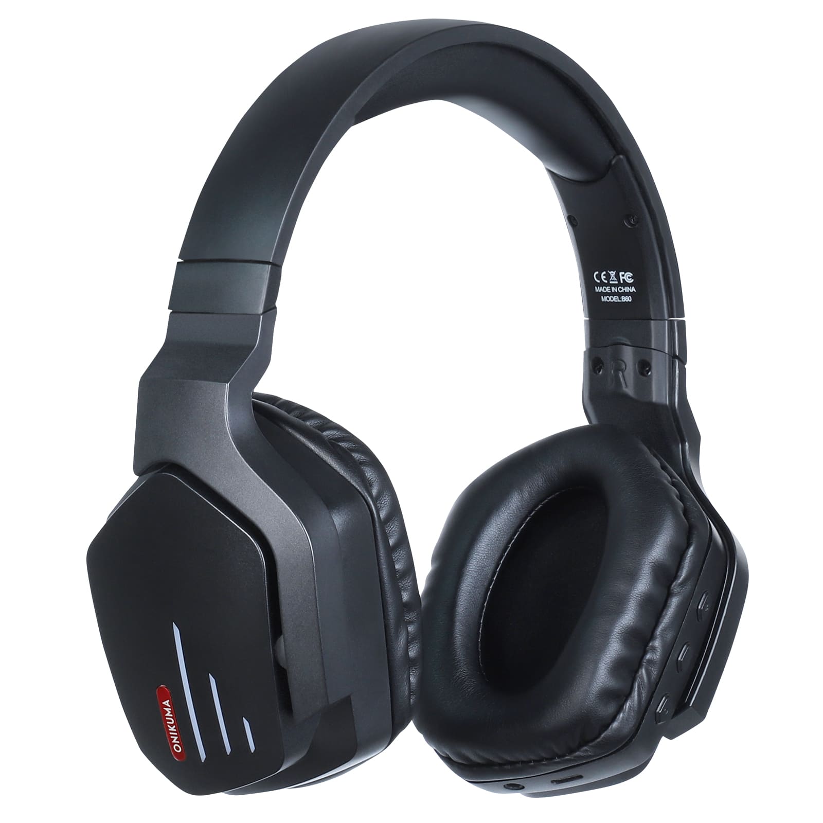 ONIKUMA B60 Wireless Bluetooth Gaming Headset with Microphone - Noise Cancelling Over-Ear Headphones for PC, PS4, Xbox - Perfect for Gaming, Streaming & Online Classes