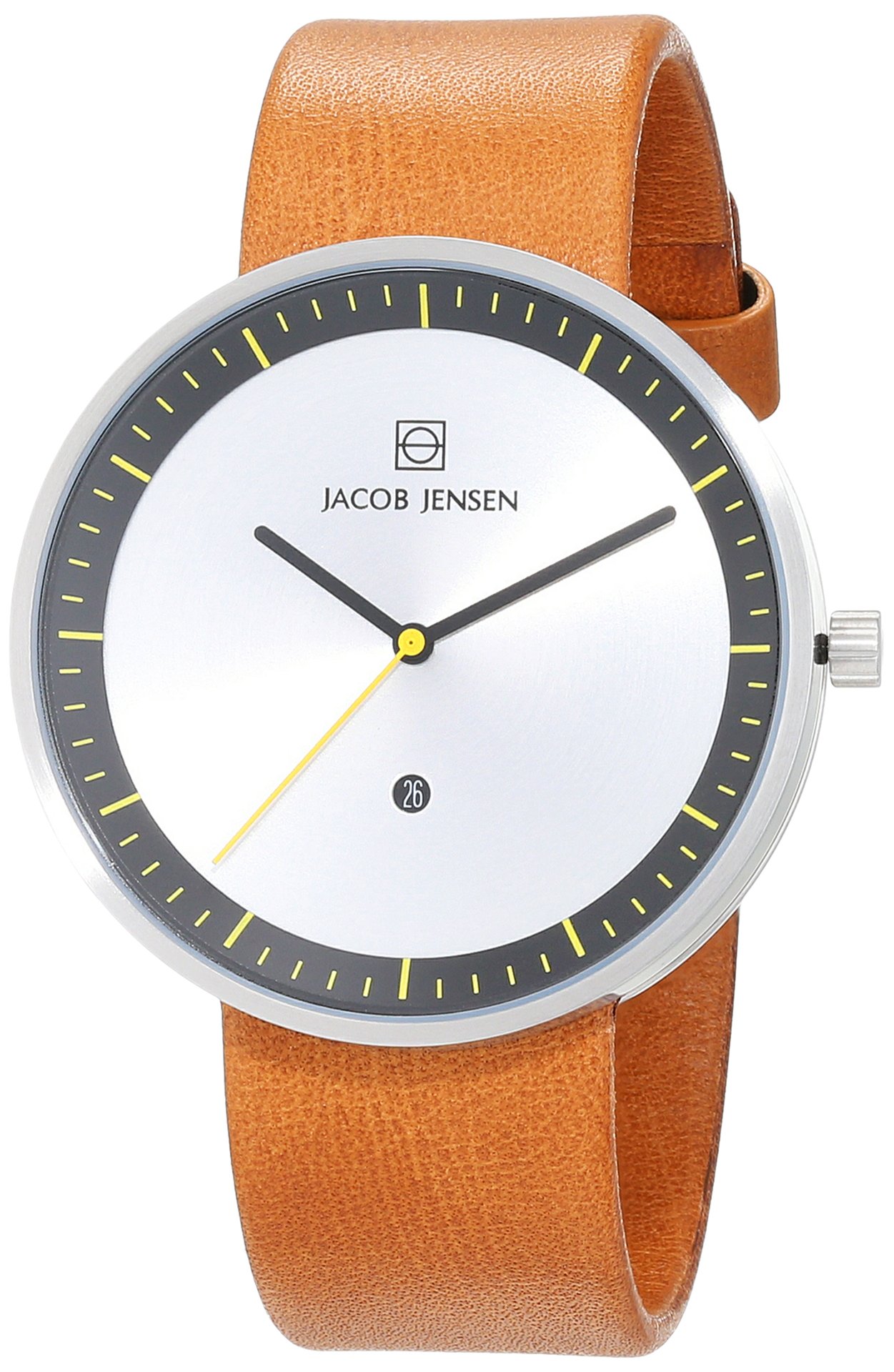 Jacob Jensen Strata Men's Watch 271 - Premium Stainless Steel Chronograph Watch with Date Display - Perfect for Business, Casual Wear & Gift Giving