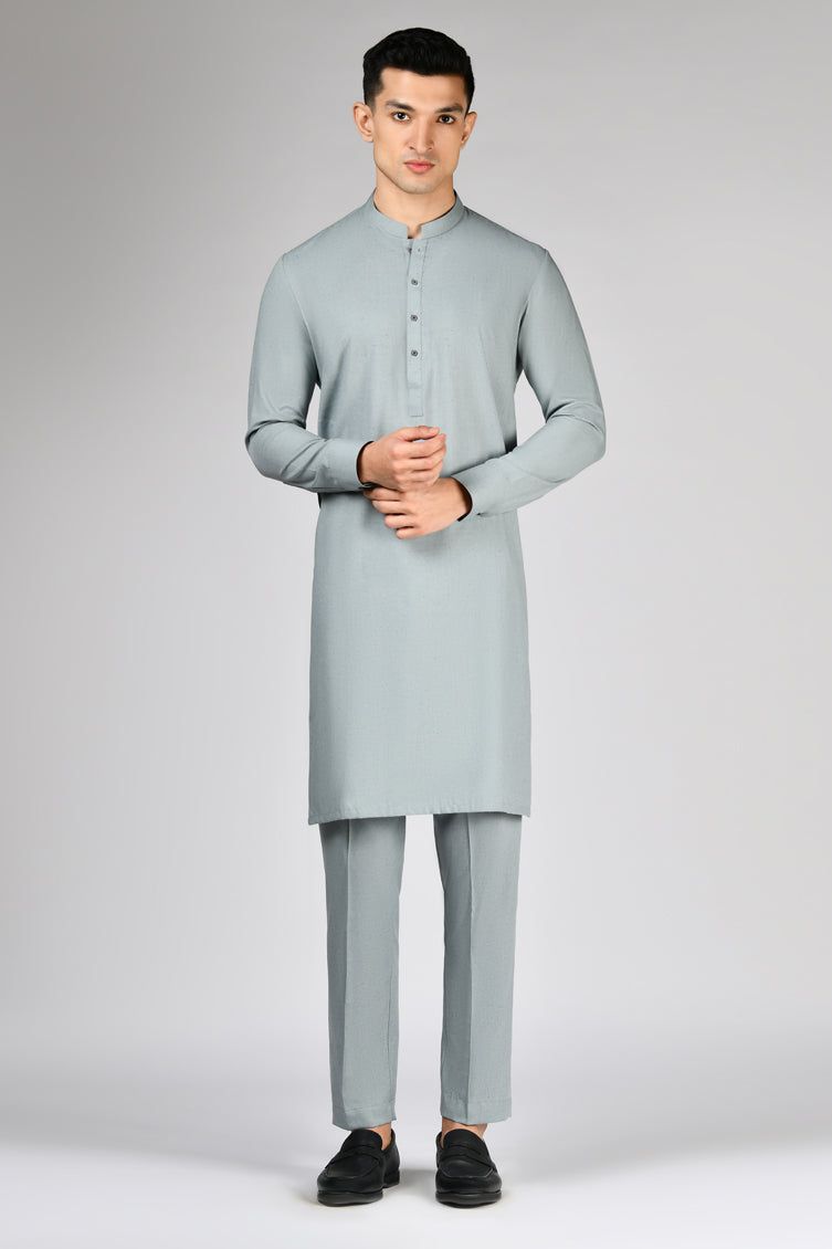 Premium Blended Green Unstitched Suit by J. Junaid Jamshed - Elegant Pakistani Formal Wear for Weddings & Special Occasions