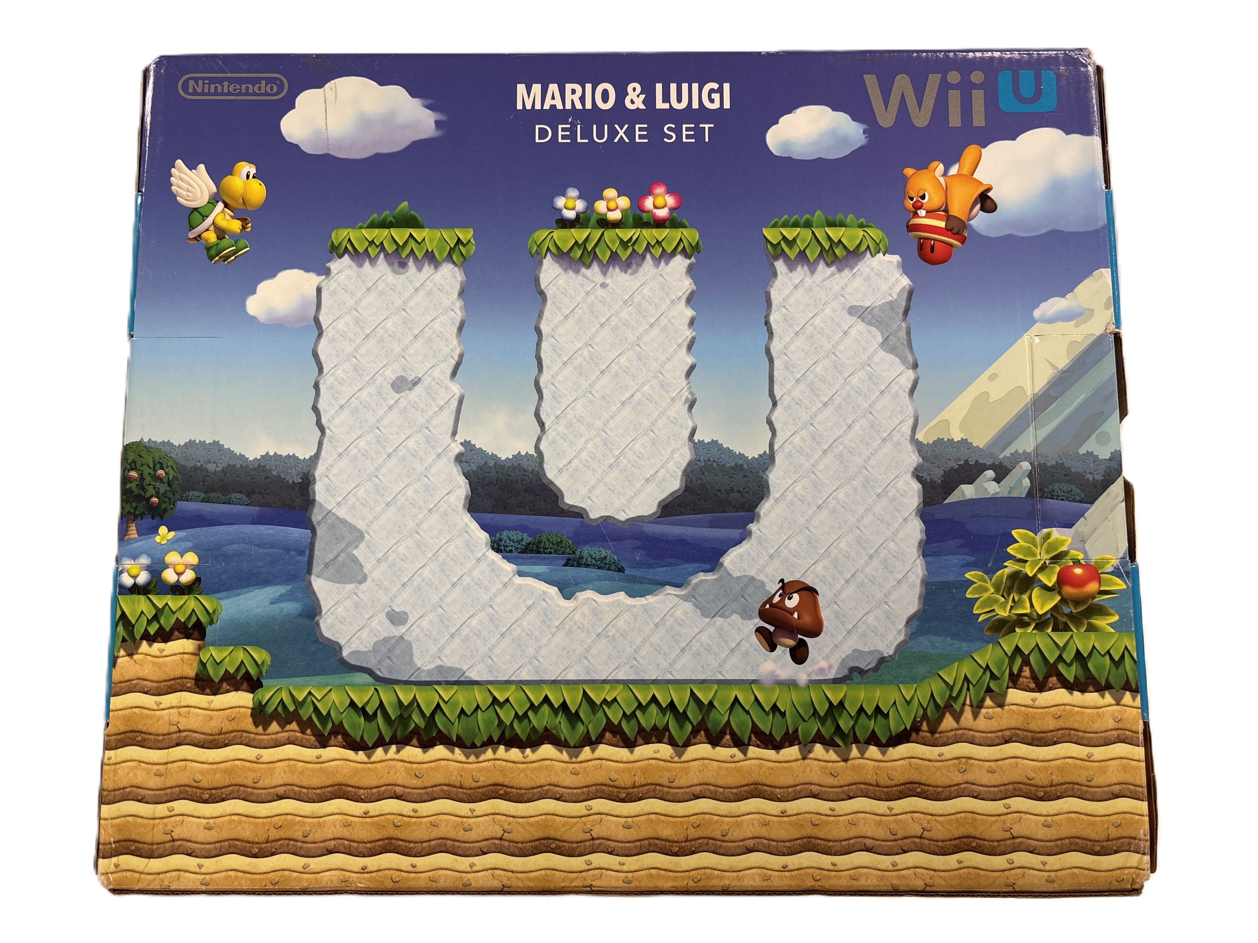 Super Mario & Luigi Deluxe Edition Wii U Game Box with Inserts - Collector's Item for Nintendo Fans | Perfect for Display, Gaming Collections & Nostalgic Decor