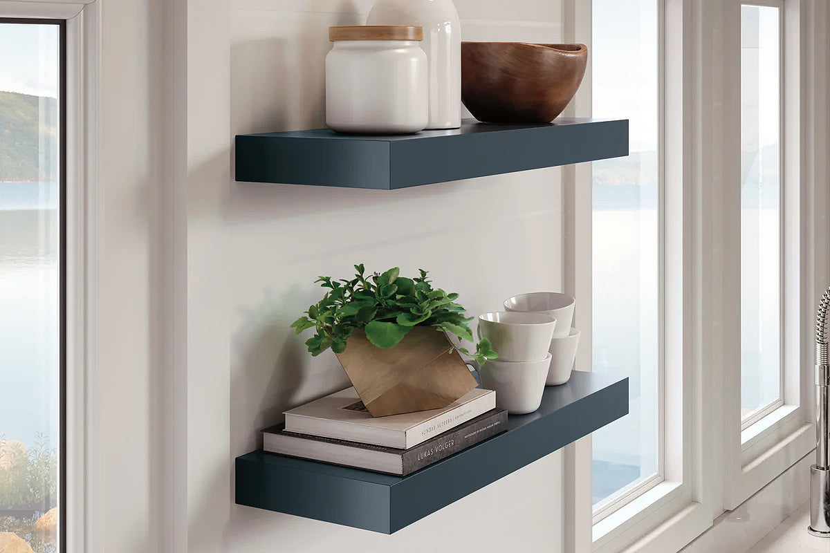 Red Oak Floating Shelf - Rustic Wood Wall Shelf for Home Decor, Kitchen, Bathroom & Office Storage
