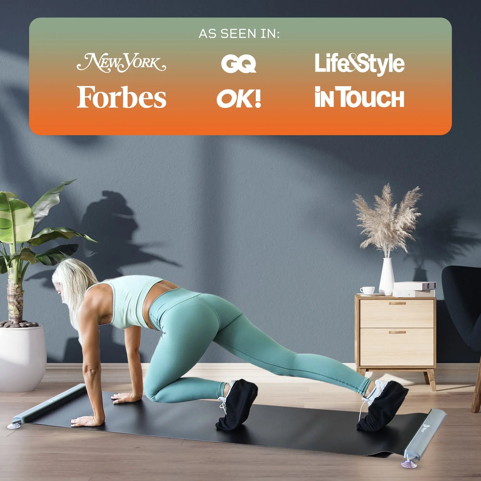 GlideMaster™ Slide Board for Home Workouts - Core Training, Balance & Fitness Exercises - Perfect for Pilates, Yoga & Physical Therapy